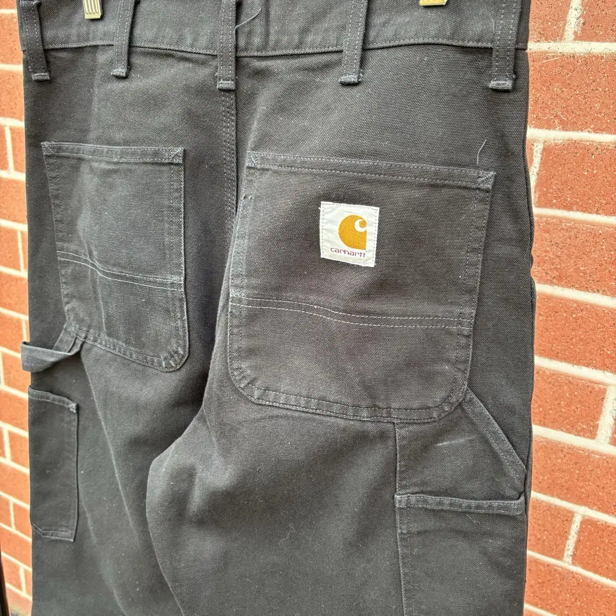 Carhartt 칼하트 블랙 더블니 팬츠